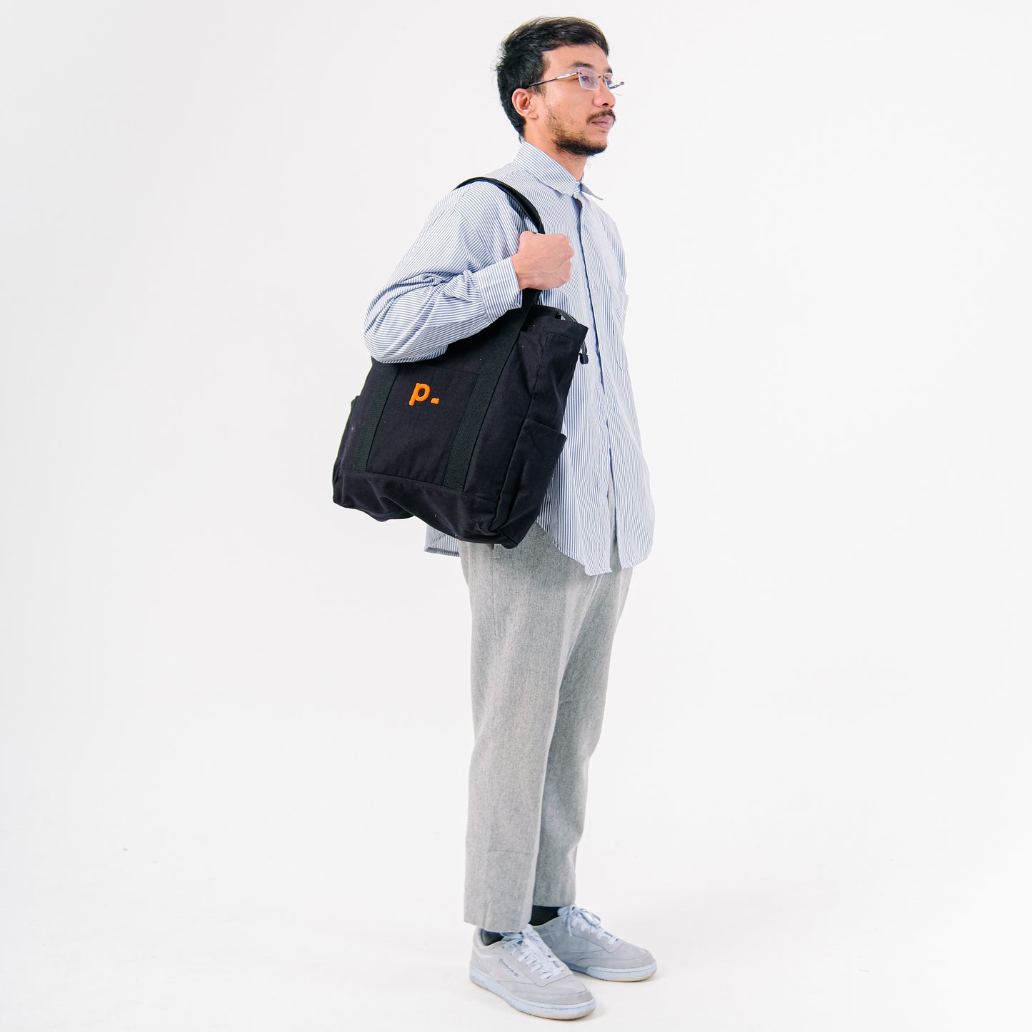 Black Everyday Logo Totebag 2.0 (M)
