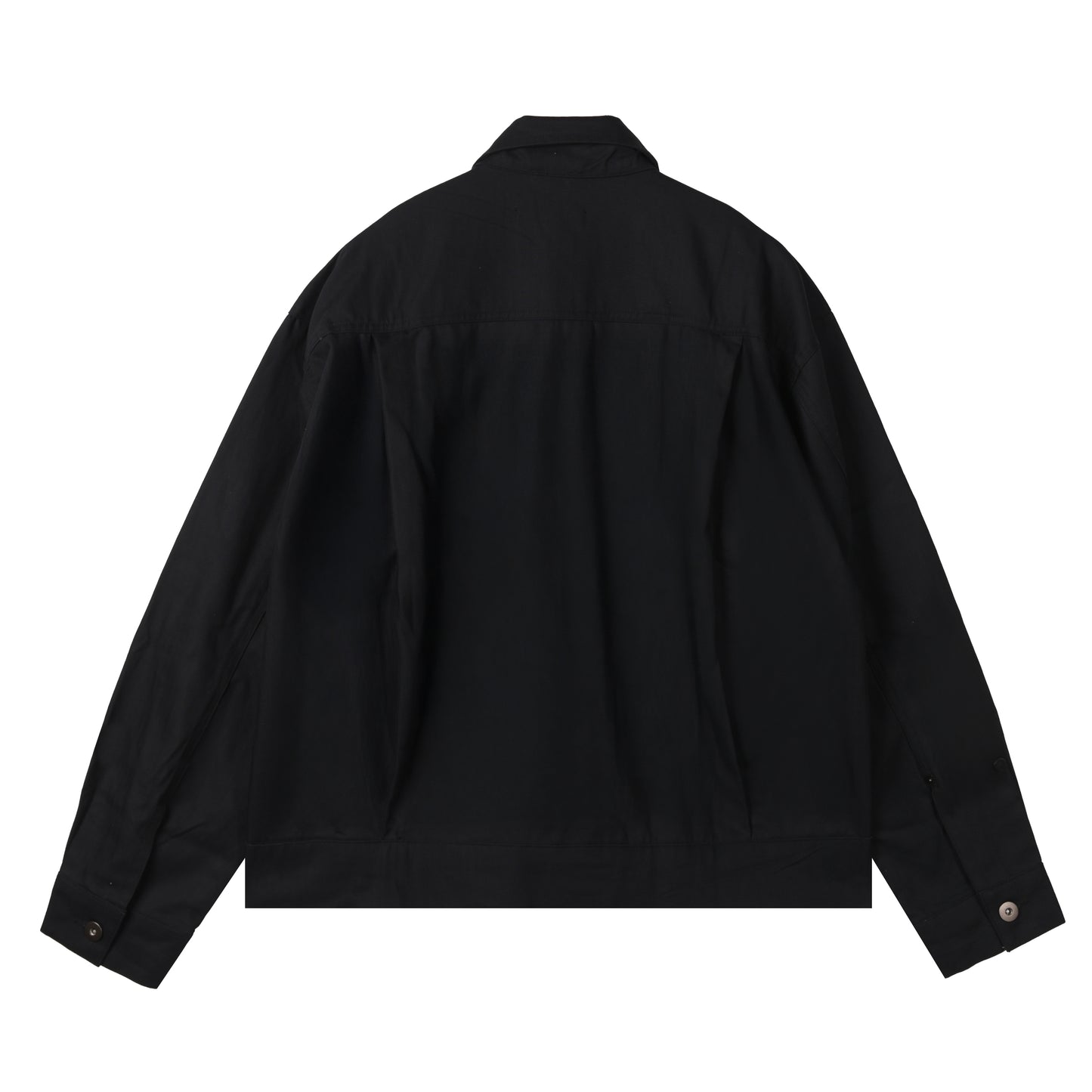 Black Herringbone Essential Classic Trucker Jacket