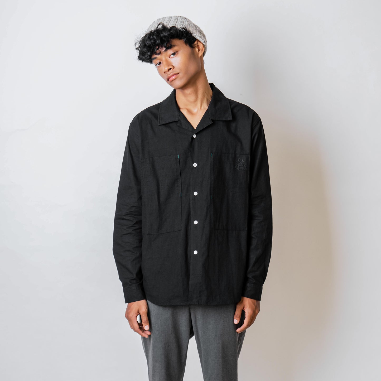 Peoplefeed Wash Black Shirt